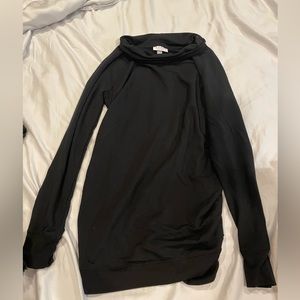 Black maternity shirt, size small